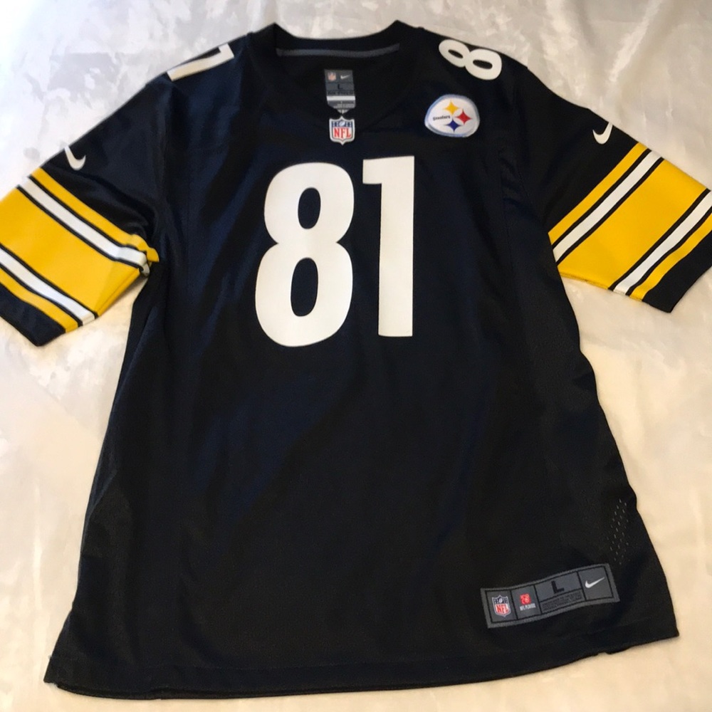 Steeler’s jersey.. Jesse James #81